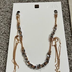 Zara Mixed Metal Chain Necklace